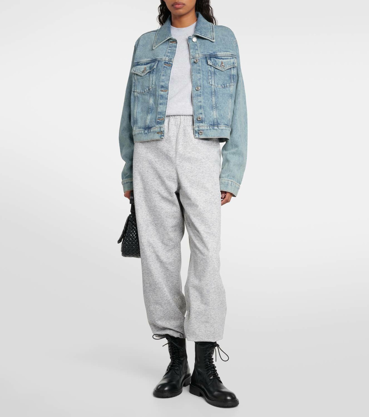 7 For All Mankind Nellie cropped denim jacket