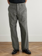 Kaptain Sunshine - Baker Straight-Leg Cotton Trousers - Gray