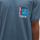 Tired Skateboards Men's Thumb Down T-Shirt in Orion Blue
