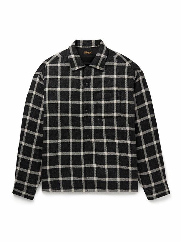 Photo: Visvim - Keesey Checked Linen and Wool-Blend Down Jacket - Black