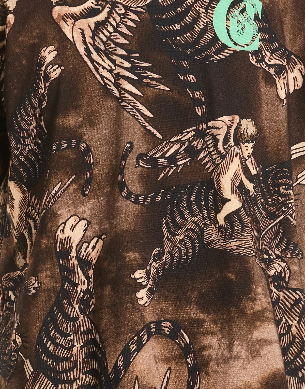 Just Cavalli Mens T-shirt in Brown
