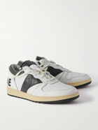 Rhude - Rhecess Colour-Block Distressed Leather Sneakers - Black