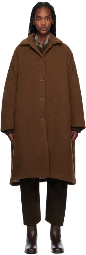 Photo: CASEY CASEY Brown Big Blobby Kasper Coat