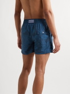 Atalaye - Gorena Mid-Length Printed Recycled Swim Shorts - Blue