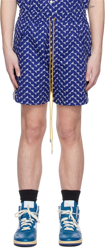 Photo: Rhude Navy Drawstring Shorts