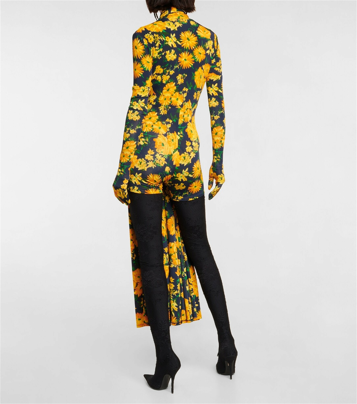 Balenciaga - Floral gloved jumpsuit Balenciaga