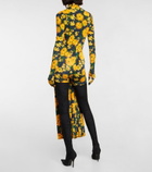Balenciaga - Floral gloved jumpsuit