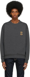 Dolce & Gabbana Grey Embroidered Sweatshirt
