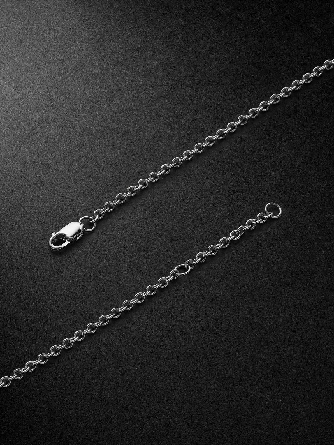 42 Suns - Large 14-Karat White Gold Topaz Pendant Necklace