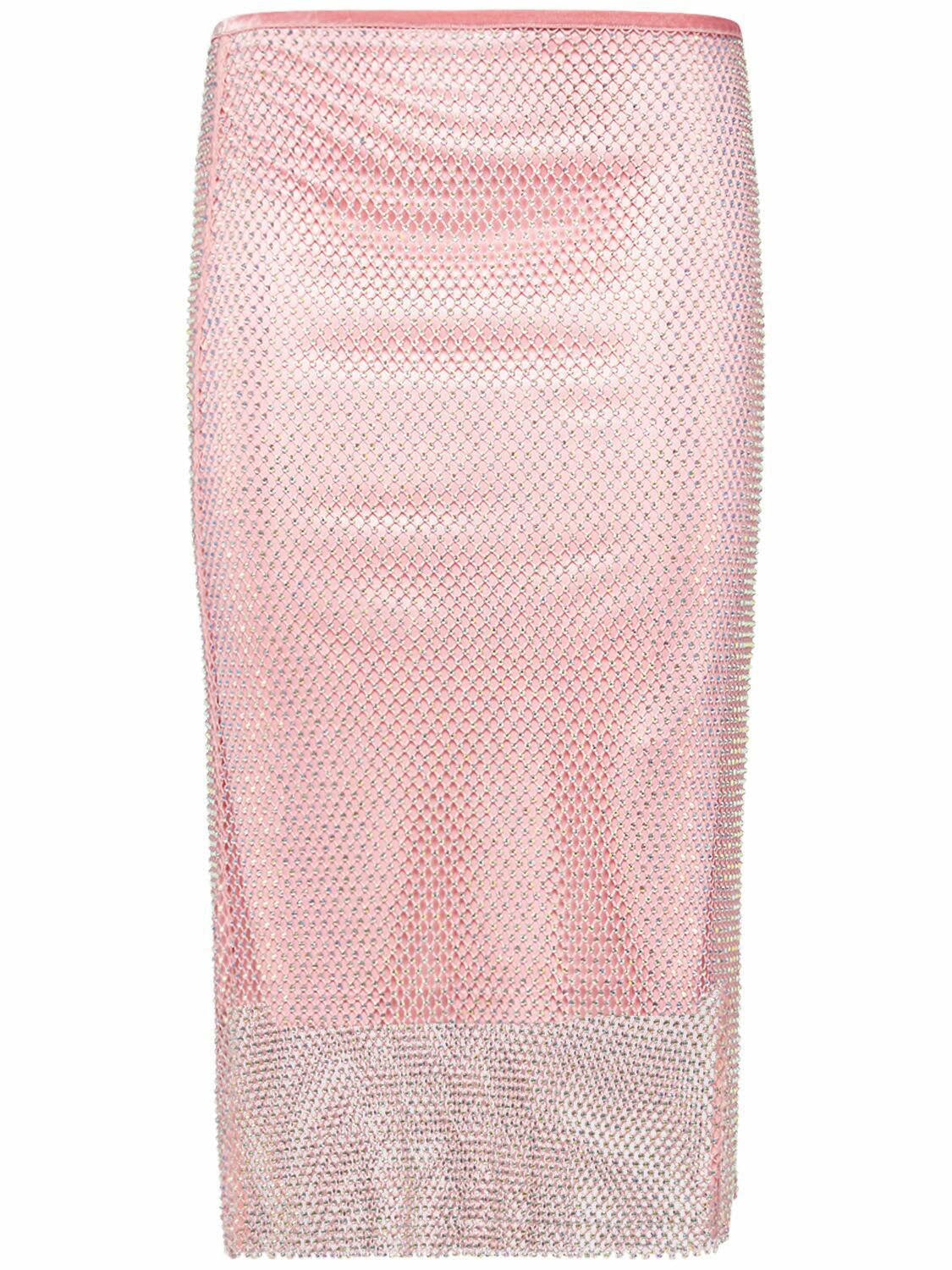 SPORTMAX Zinnia Embellished Mesh Midi Skirt Sportmax