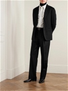 Saman Amel - Slim-Leg Wool-Twill Suit Trousers - Black