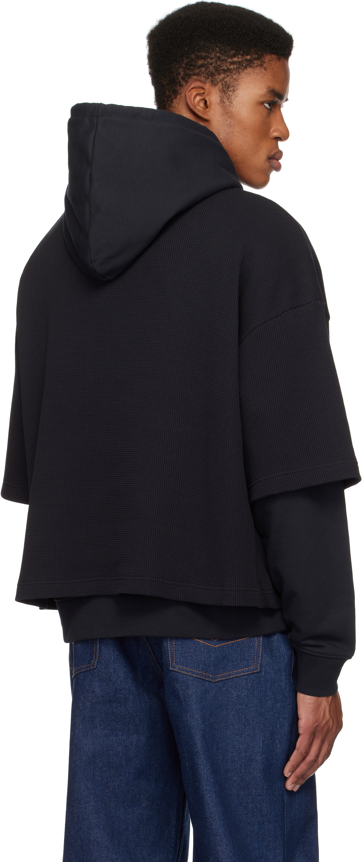 Jean Paul Gaultier Black 'The Oversized JPG' Hoodie