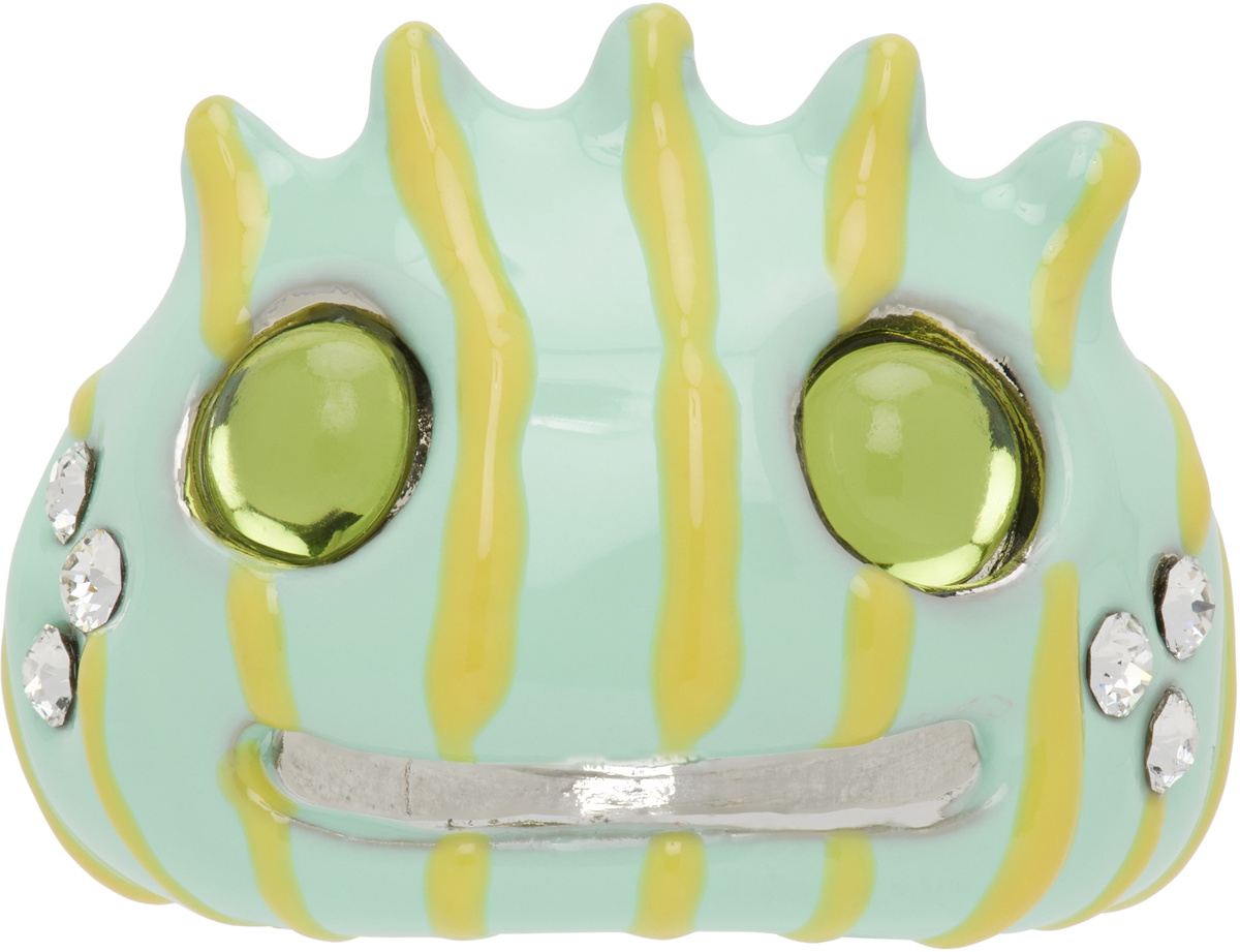 Collina Strada Green Liberty Frog Ring