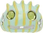 Collina Strada Green Liberty Frog Ring