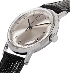 Timex - Marlin Stainless Steel and Cross-Grain Leather Watch - Men - Black