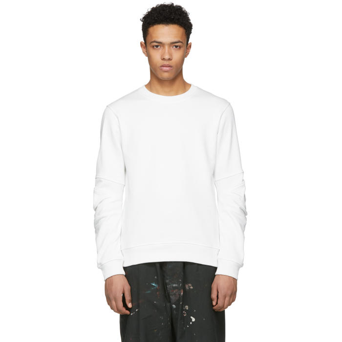 Photo: Comme des Garçons Shirt White Panelled Sleeve Sweatshirt 