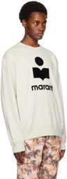 Isabel Marant Off-White Flocked Sweatshirt