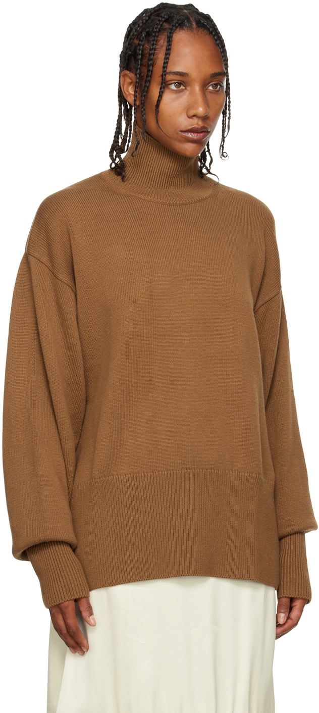 Studio Nicholson Brown Viere Turtleneck Studio Nicholson
