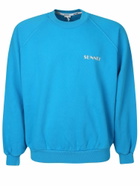 Sunnei Logo Print Round Neck Sweatshirt