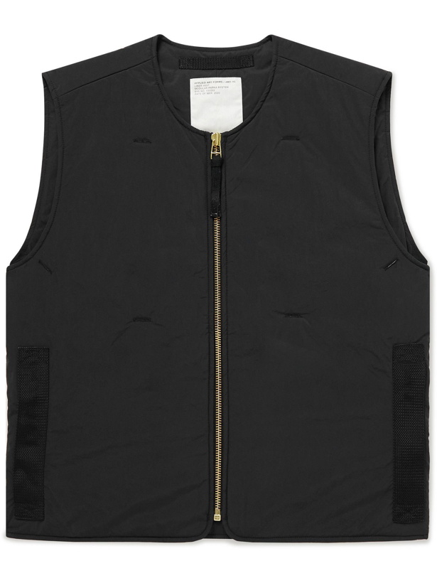 Photo: Applied Art Forms - AM2-1C Webbing-Trimmed Nylon Padded Gilet - Black