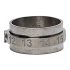 Maison Margiela Silver Juxtaposed Numbers Ring