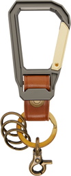 master-piece Tan Carabiner Keychain