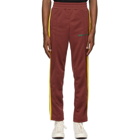 Palm Angels Burgundy College Slim Track Pants