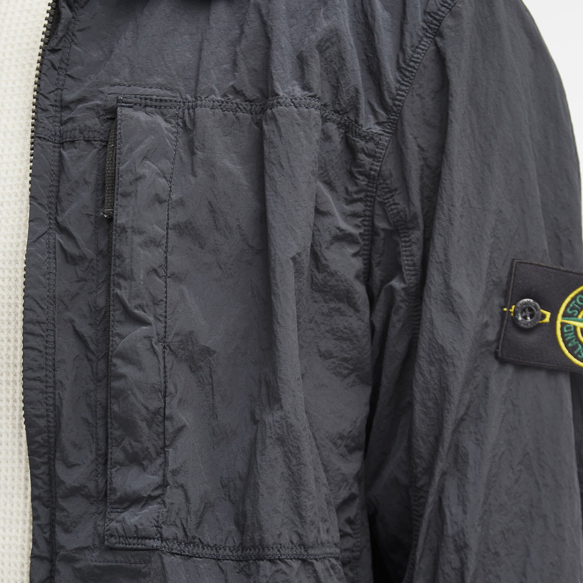 Stone Island Men's Nylon Metal Shirt Jacket in Navy Blue Stone Island