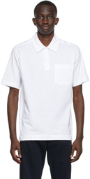 Dries Van Noten White Jersey Polo