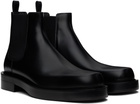 Lanvin Black Banjo Ankle Boots