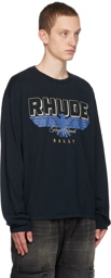 Rhude Black 'Hope Ranch' Long Sleeve T-Shirt