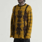 Junya Watanabe MAN Men's Wool Nylon Teddy Jumper in Yellow