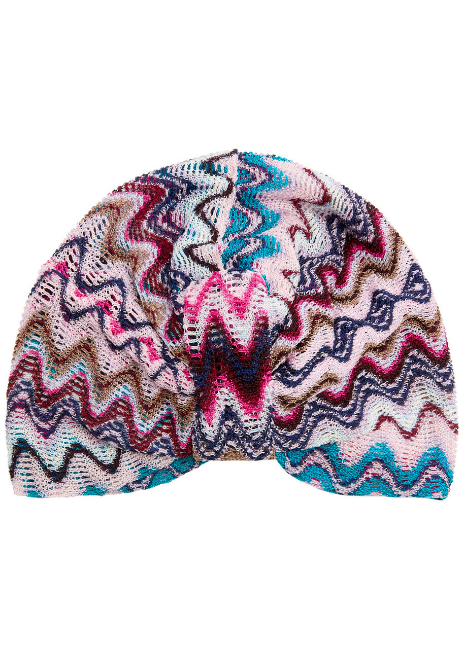 Missoni Zigzag lamé head wrap Missoni