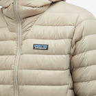 Patagonia Men's Down Sweater Hoodie in Seabird Grey