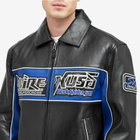Avirex Men's Spider Leather Jacket in Black