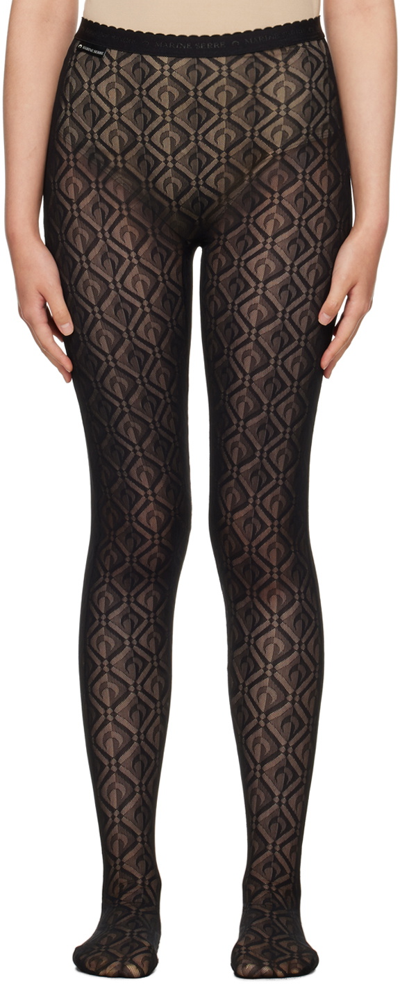 patterned semi-sheer tights, Givenchy