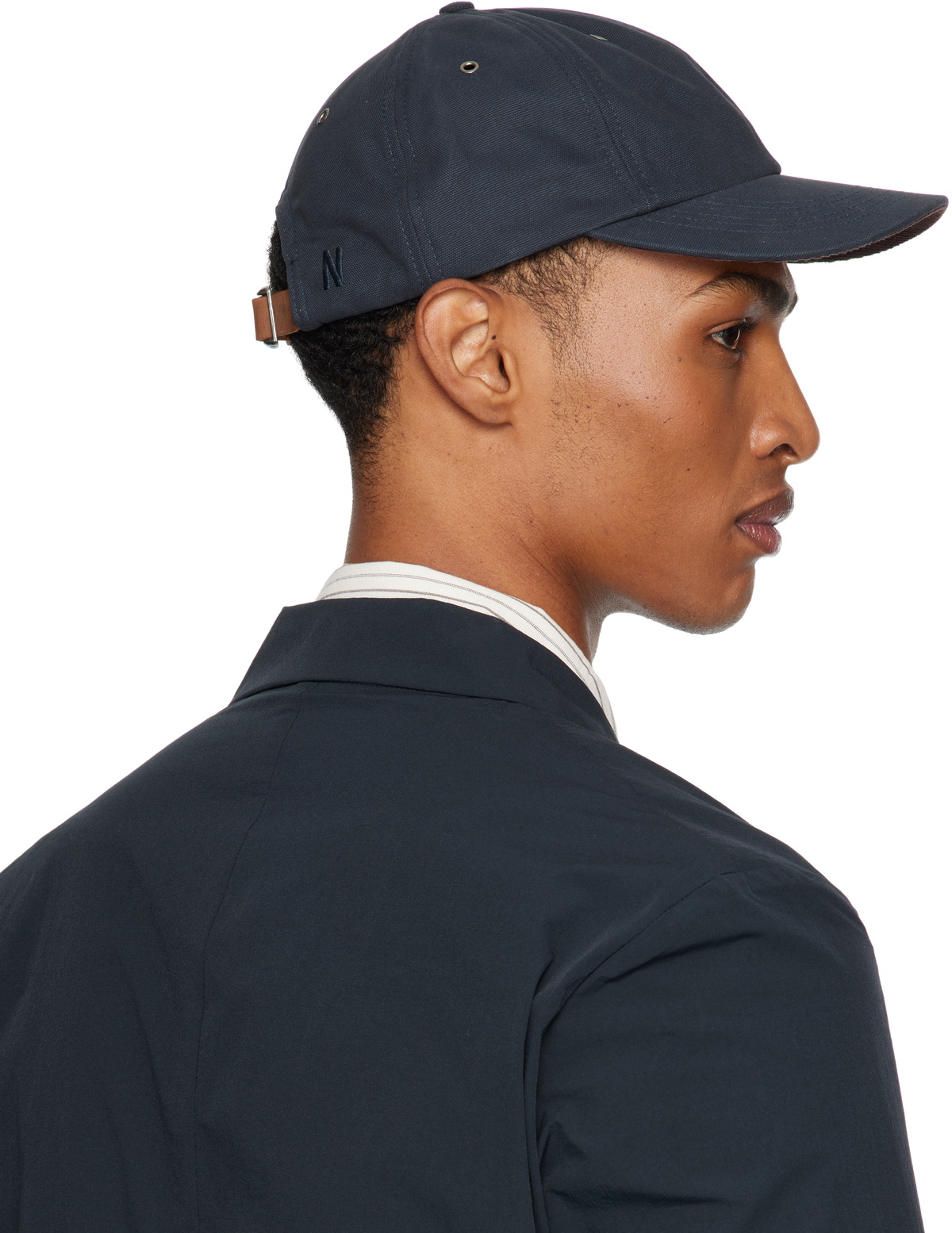 NORSE PROJECTS Navy Canvas 6-Panel Cap
