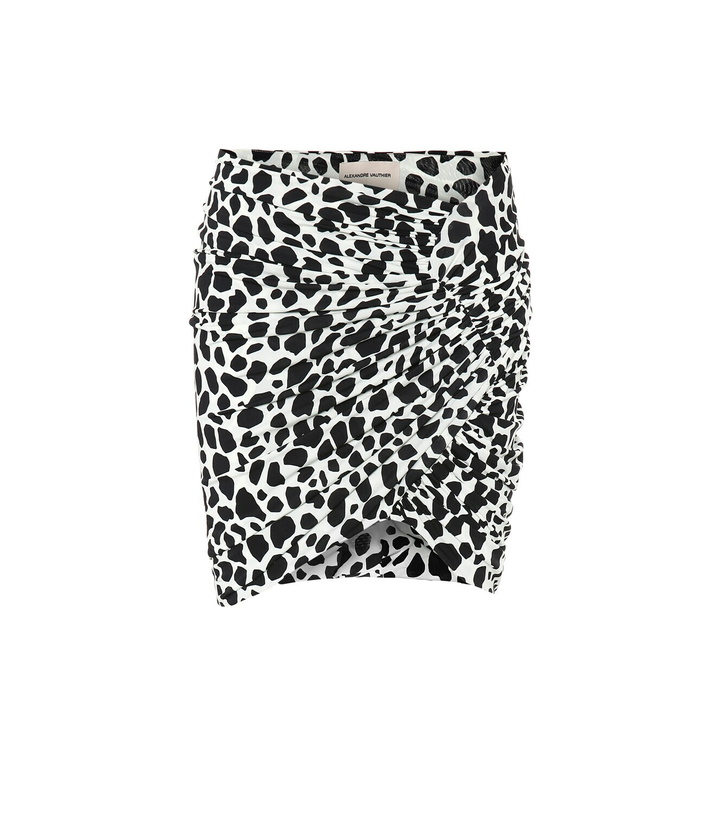 Photo: Alexandre Vauthier - Animal-print stretch-jersey miniskirt