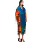 Rave Review Blue Sally Upcycled Blanket Coat