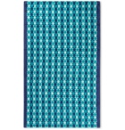 Cleverly Laundry - Cotton-Terry Jacquard Beach Towel - Blue