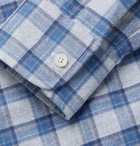 Charvet - Checked Cotton Shirt - Blue