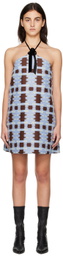 MINJUKIM Brown Halter Minidress