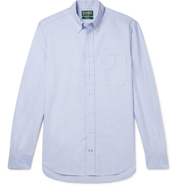 Photo: Gitman Vintage - Button-Down Collar Cotton Oxford Shirt - Men - Blue