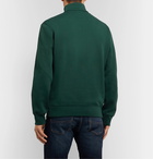 Polo Ralph Lauren - Logo-Embroidered Cotton-Blend Piqué Half-Zip Sweatshirt - Green