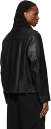 Hugo Black Regular-Fit Nappa Leather Jacket