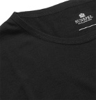 Sunspel - Slim-Fit Merino Wool T-Shirt - Black
