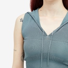 Peachy Den Women's Elsa Knit Hoodie in Petrol