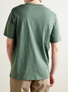 Hartford - Pocket Garment-Dyed Slub Cotton-Jersey T-Shirt - Green