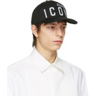 Dsquared2 Black and Silver Icon Baseball Cap