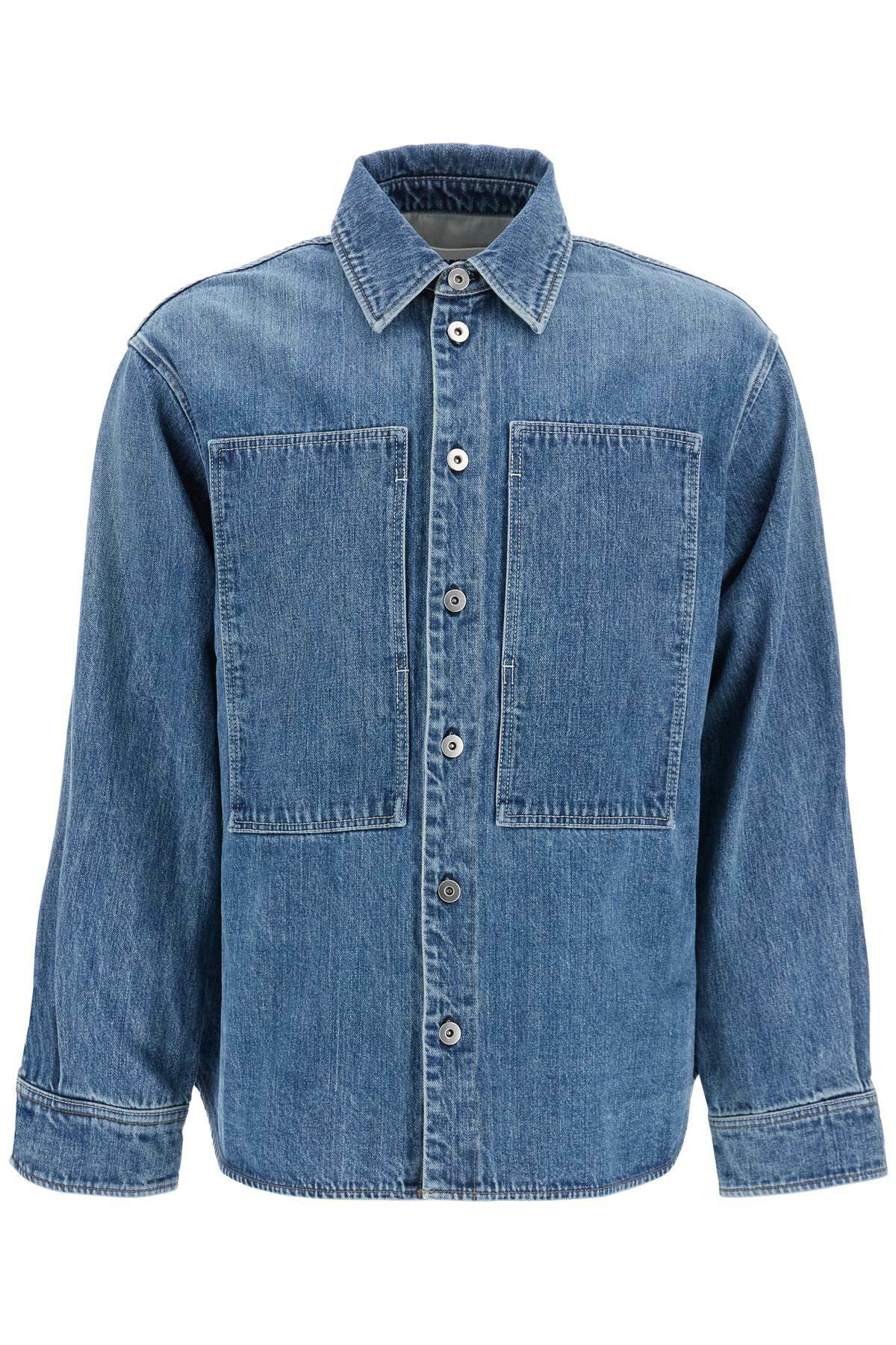 JIL SANDER japanese denim overshirt for men Blue Jil Sander JIL SANDER japanese denim overshirt for men Blue Jil Sander
